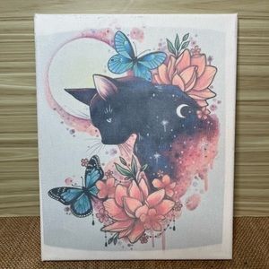 Black Cat Canvas